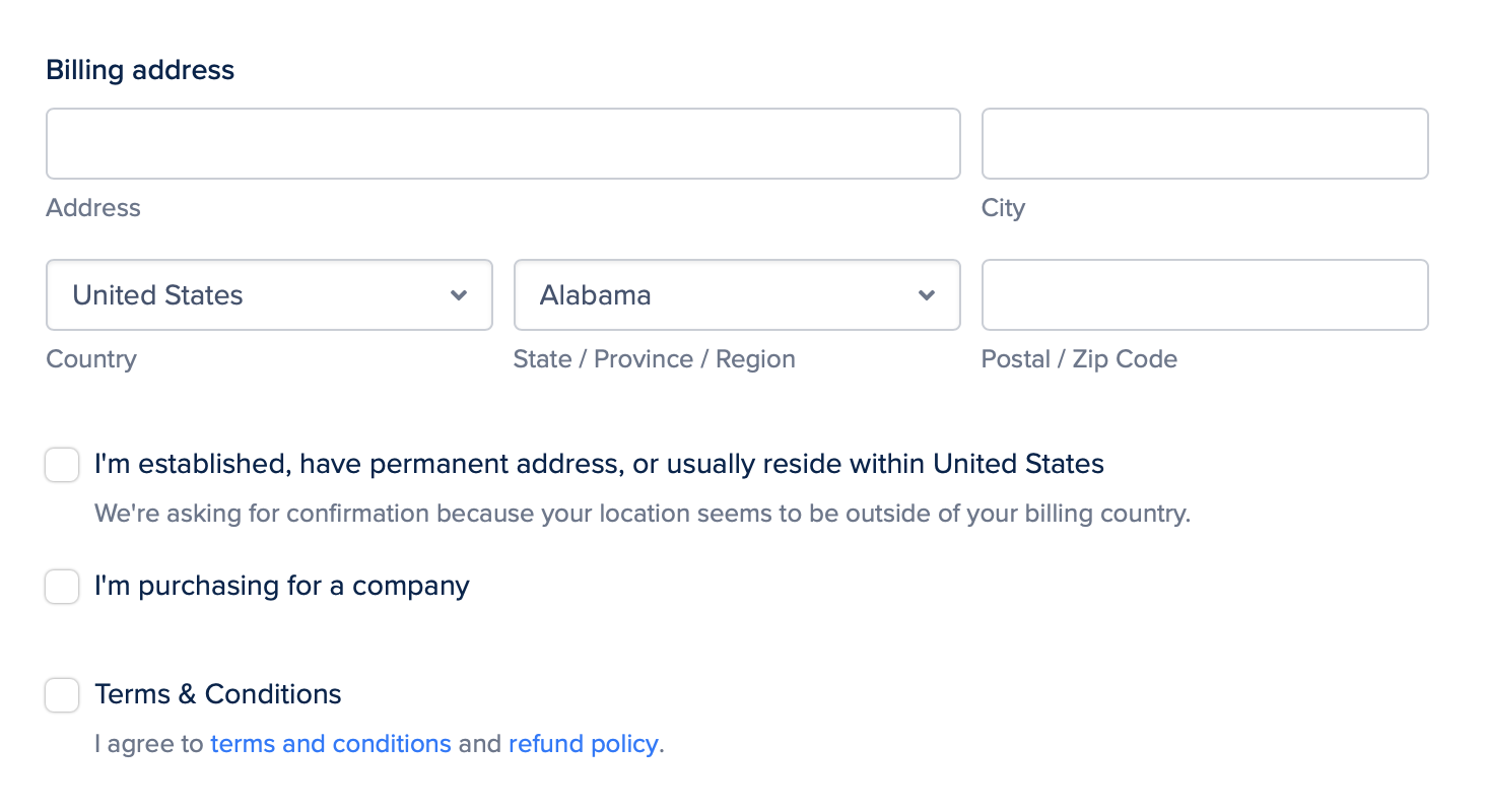 PCI Compliant Payments screenshot