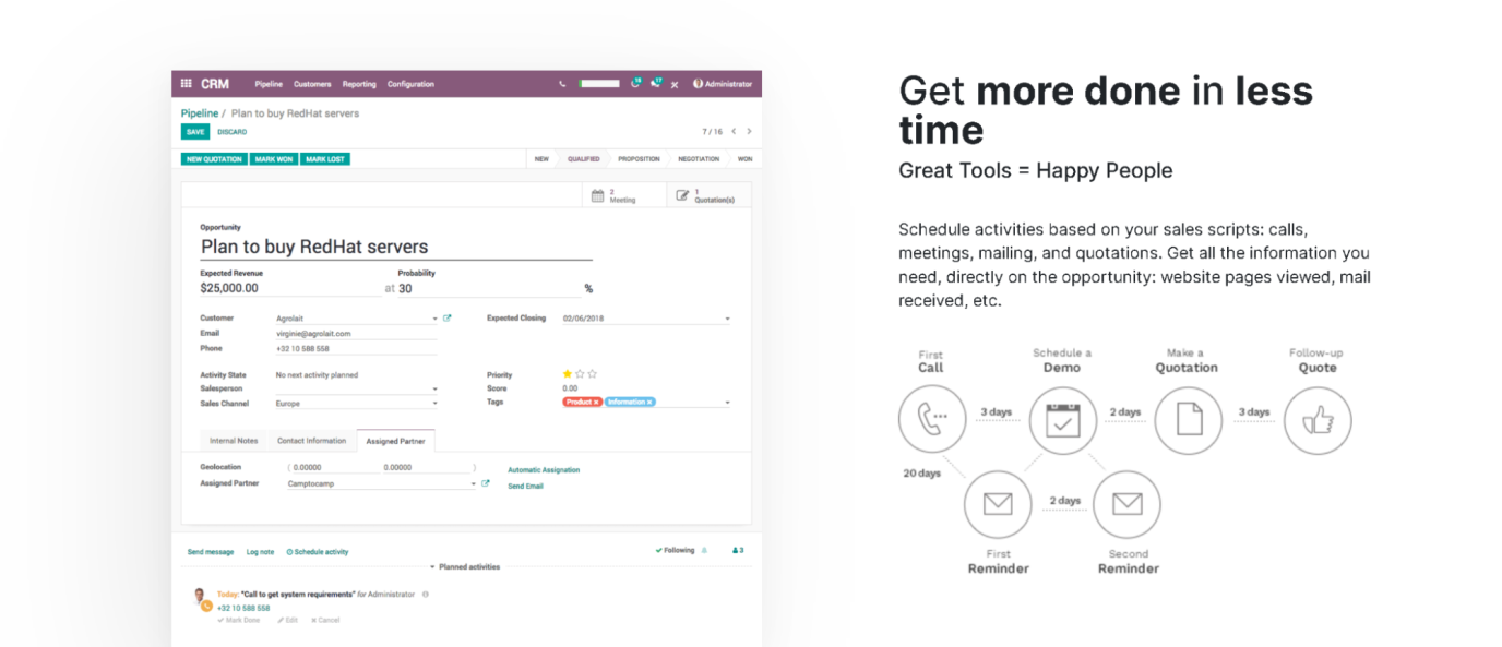 Odoo – best for agencies on a budget
