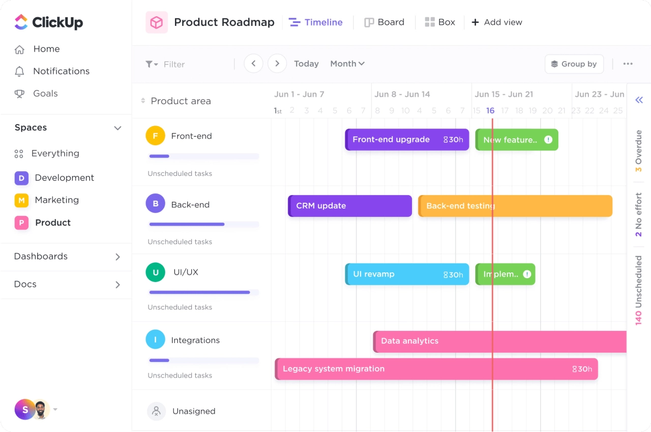 ClickUp project management software