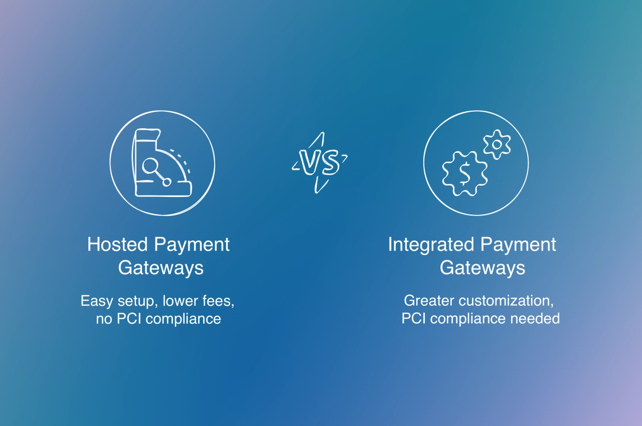 integrated vs hosted payment gateways