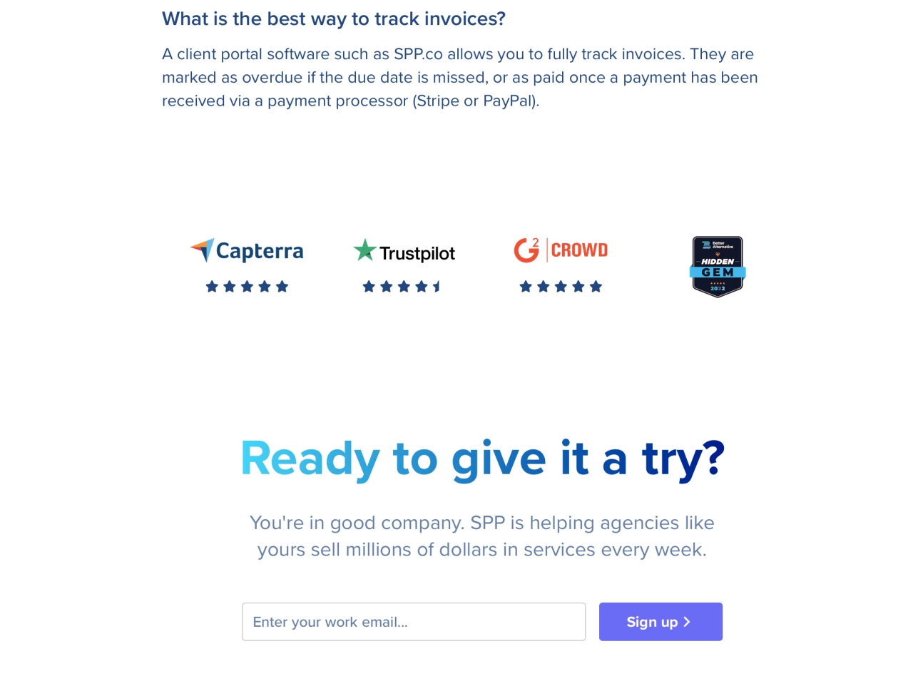 landing page design prominent cta