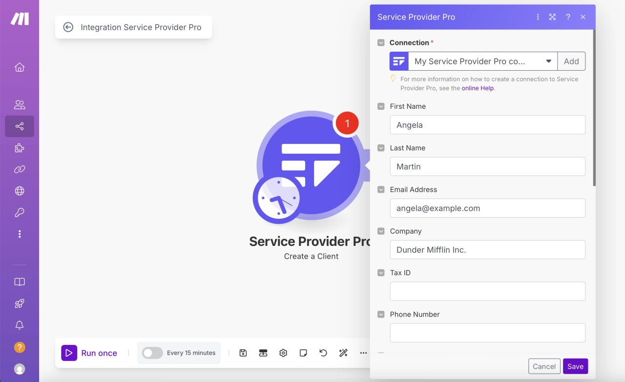 SPP.co integration in Make
