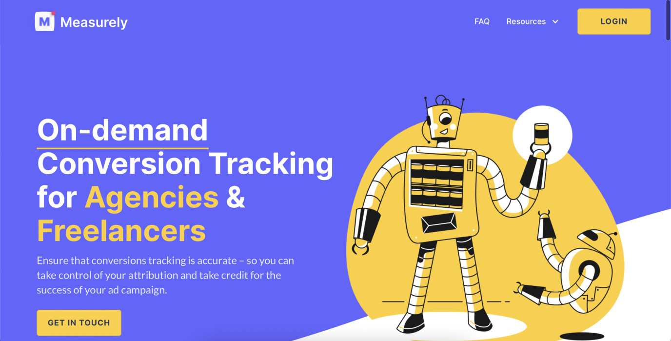 Measurely conversion tracking productized consulting