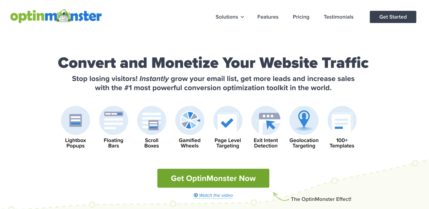 OptinMonster lead generation software
