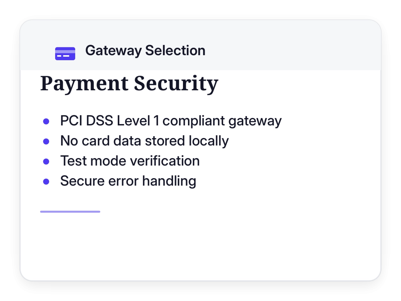 gateway selection payment security