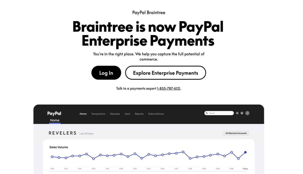 PayPal Enterprise Payments (formerly Braintree)