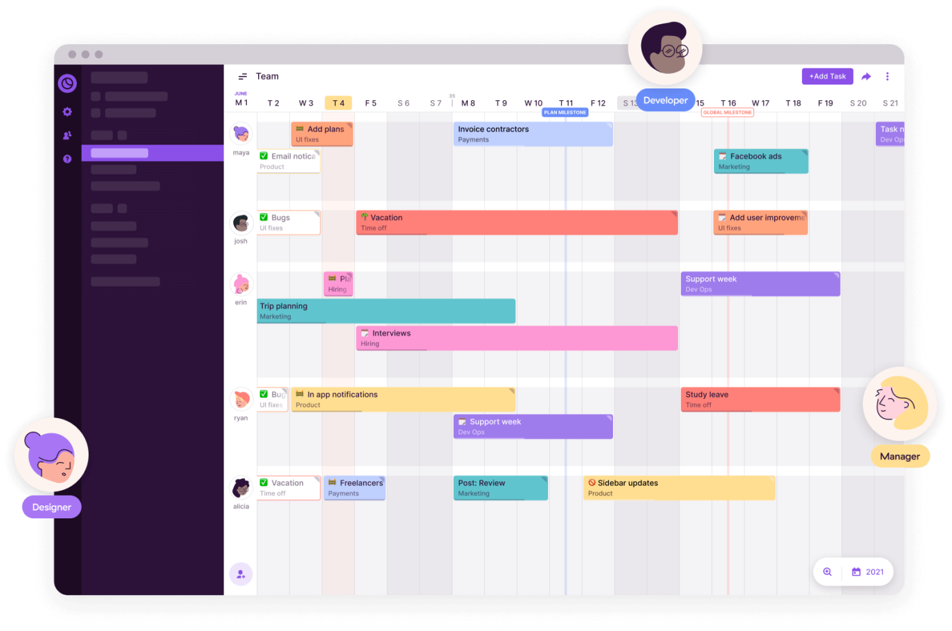 project management software Toggl for fast-moving teams
