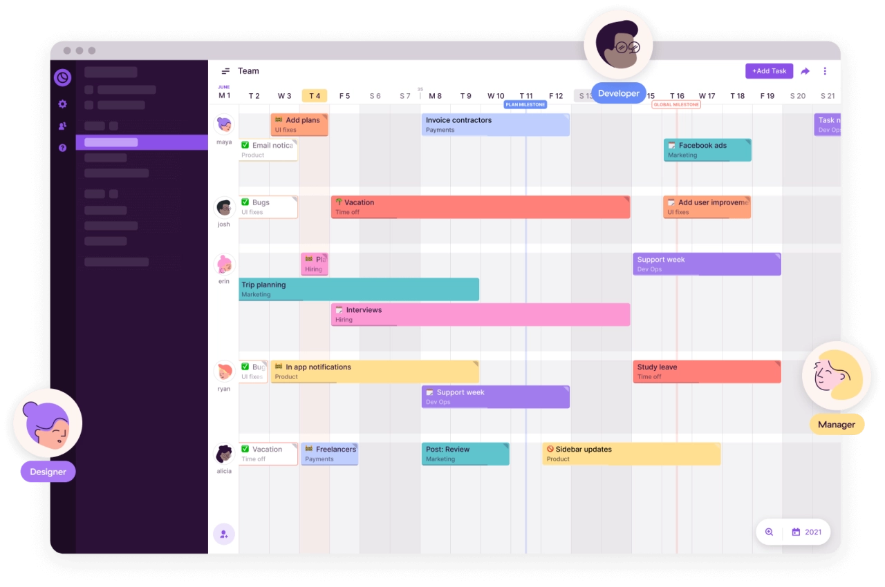 project management software Toggl for fast-moving teams