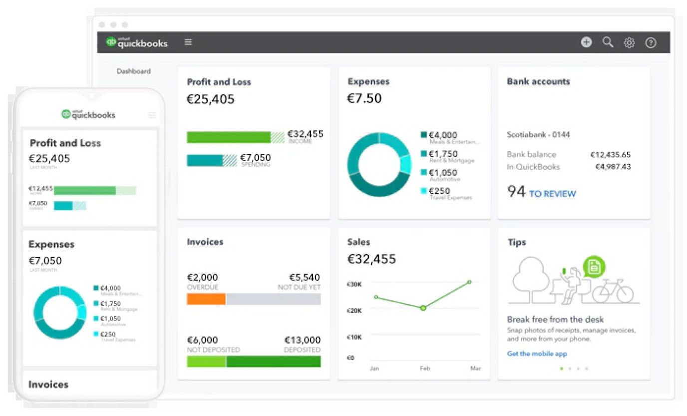 QuickBooks track payments