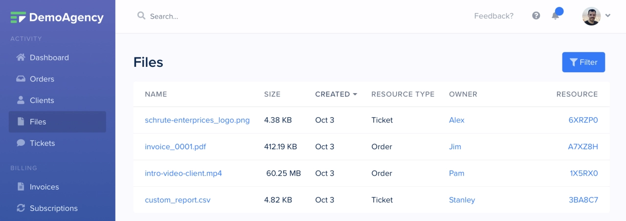 SPP files admin side