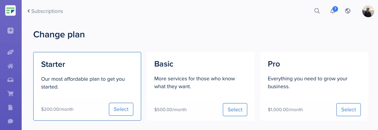 self-service plan change in SPP