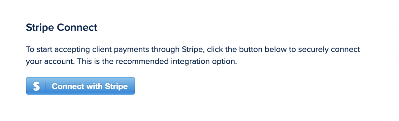 SPP Stripe Connect button