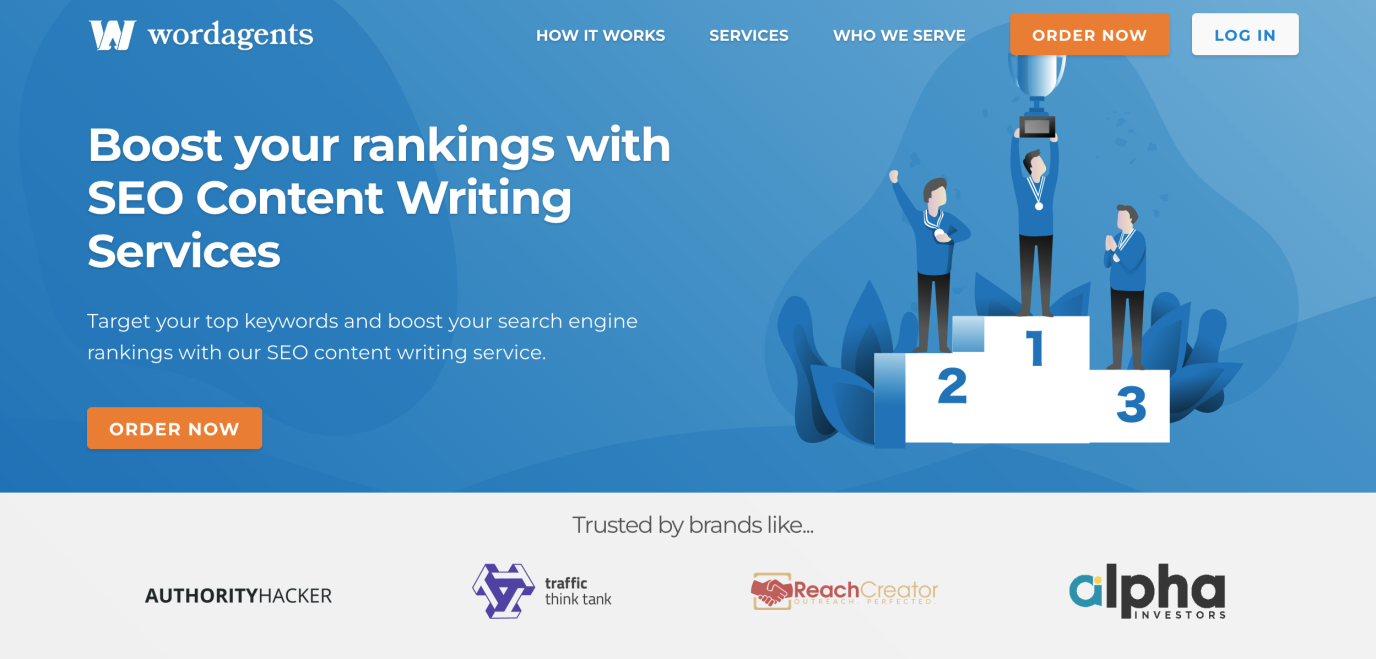 WordAgents SEO content writing services