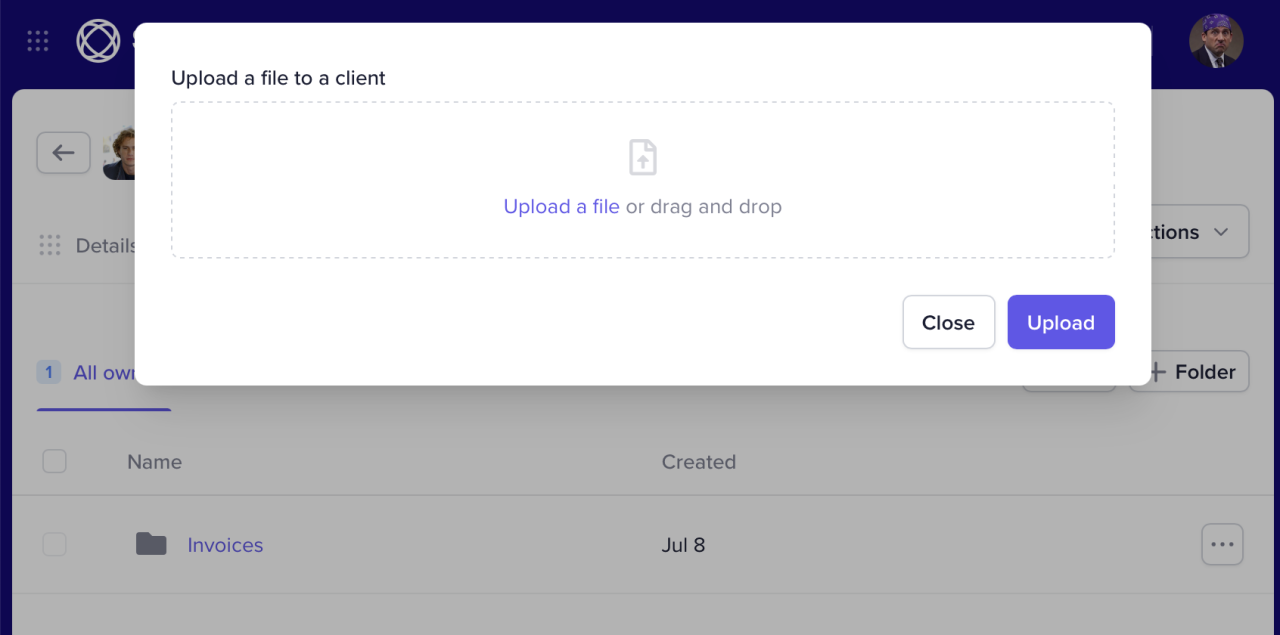 ποΈ Upload Files to User
SPP file upload to client profile